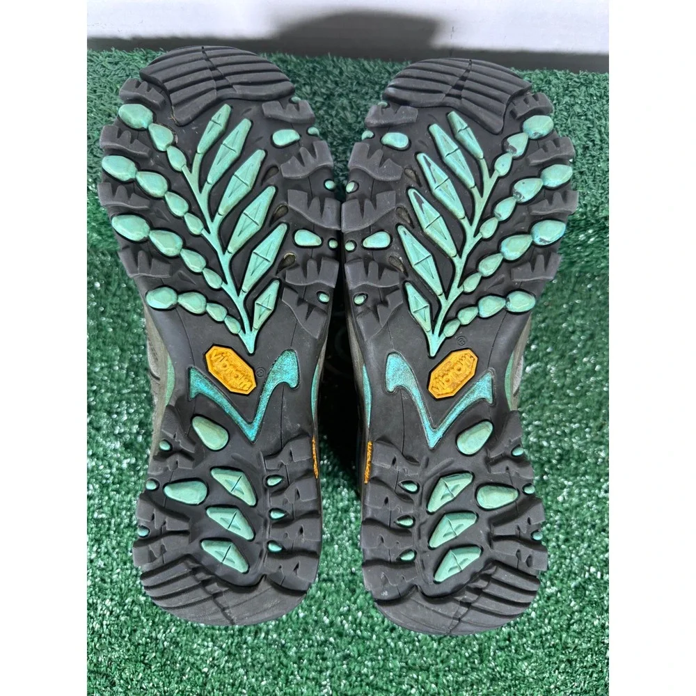 The North Face Hedgehog Gore Tex Women's Hiking Shoes Gray‎ Blue Vibram Size 9